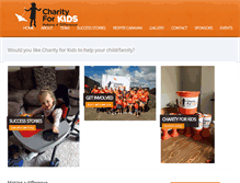 Tablet Screenshot of charityforkids.co.uk